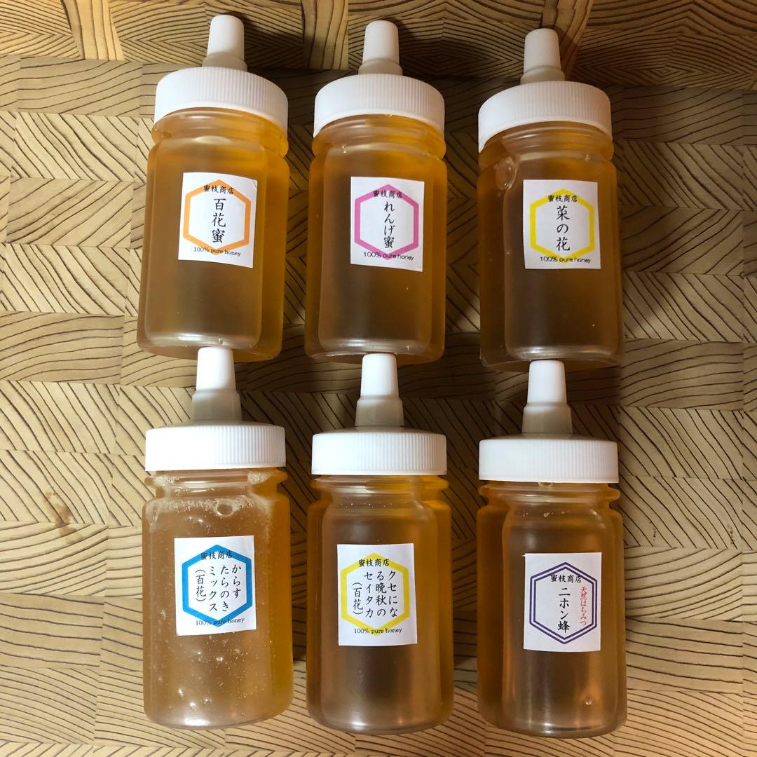 【くんくん様】日本ミツバチ百花蜜150g ×2本百花とれんげ各500とシナモン2