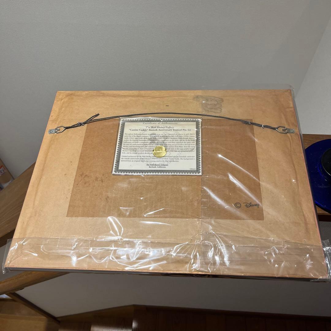 希少品 ミッキーのゴルフ Canine Caddy 60周年 セル画 ピンバッジ