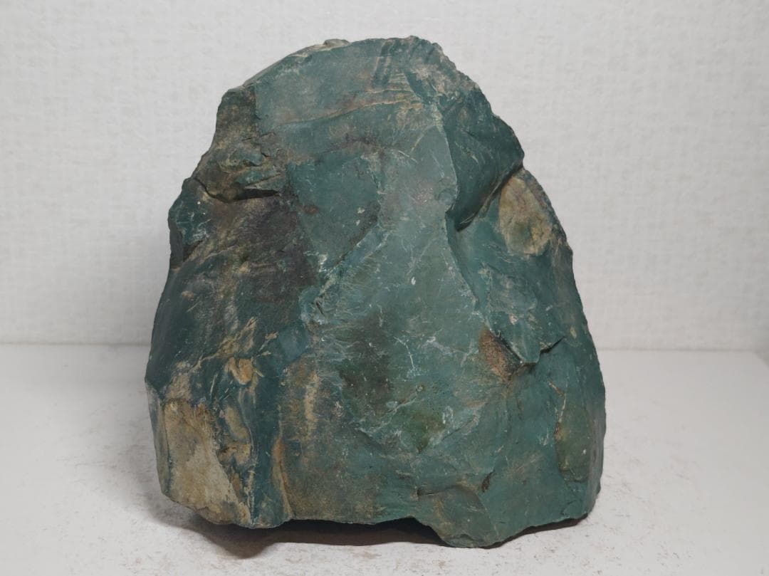 出雲石 4kg 碧玉 青瑪瑙 原石 鑑賞石 自然石 誕生石 鉱物 鉱石 水石