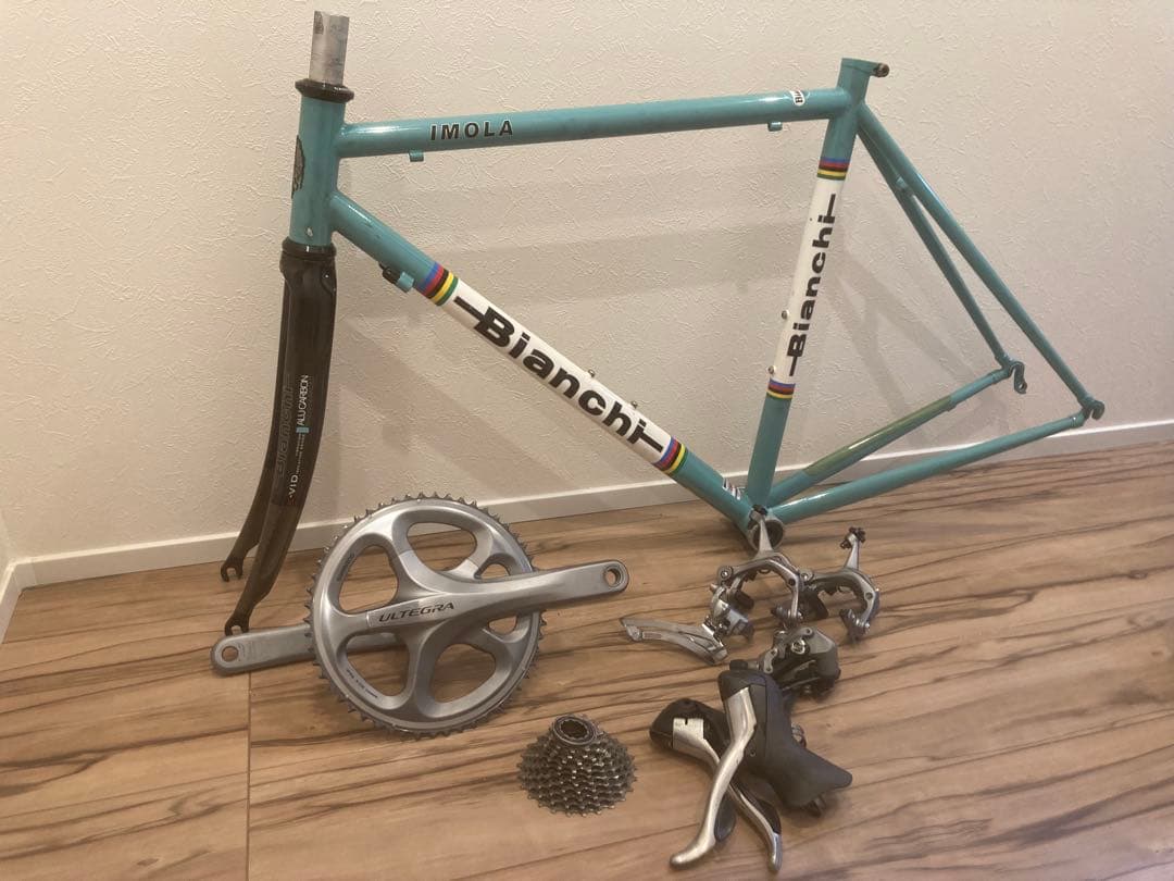 Bianchi クロモリ + Ultegra他コンポセット