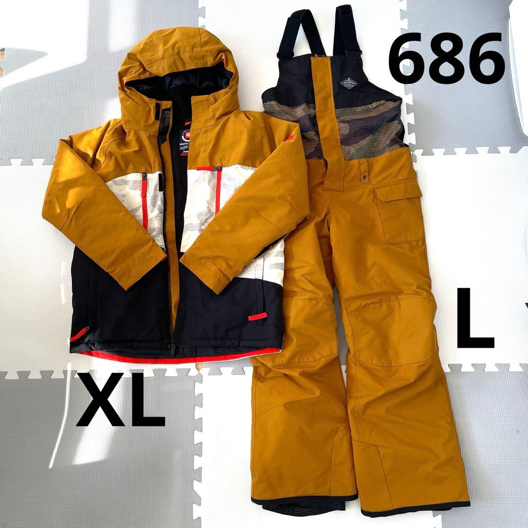 686 スノーボードウェア YOUTH XL L 2点セット
