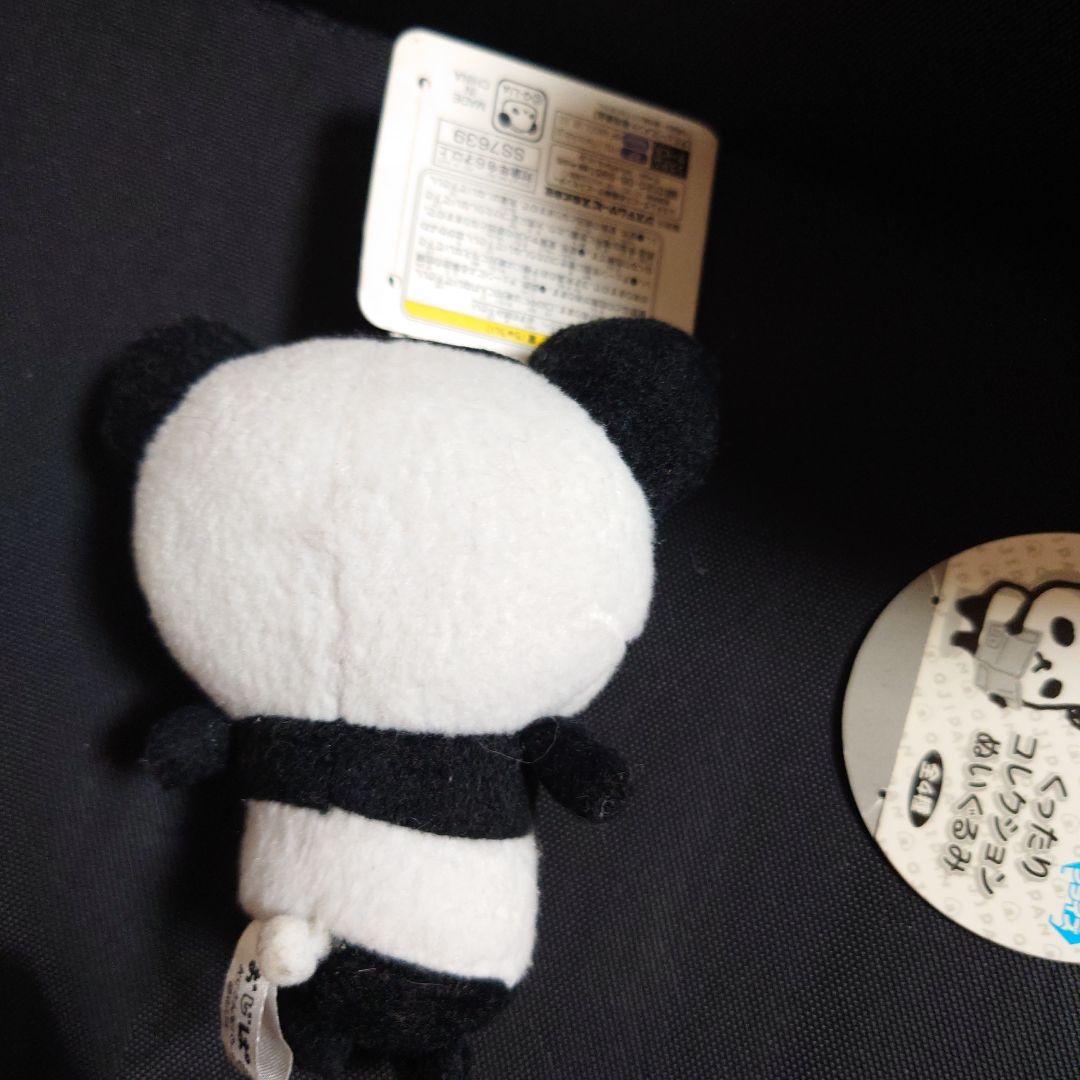 平成レトロ おじぱん おじさんなパンダ ぬいぐるみ リール付きフェイスポーチ