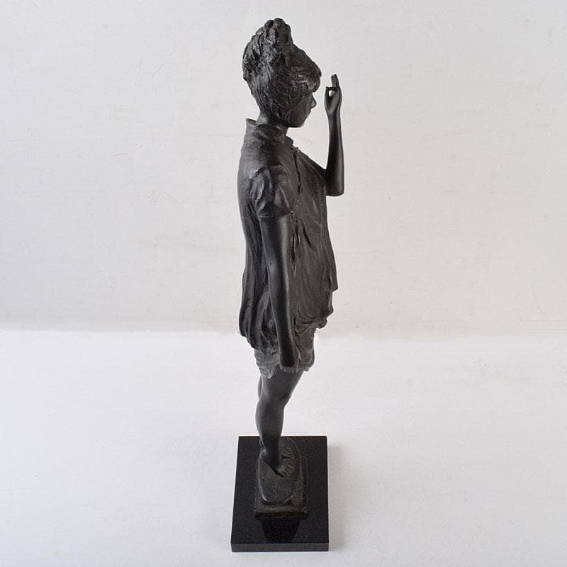 土田副正作　ブロンズ 　雲のように風のように　重さ約7.3㎏　D　R9479H