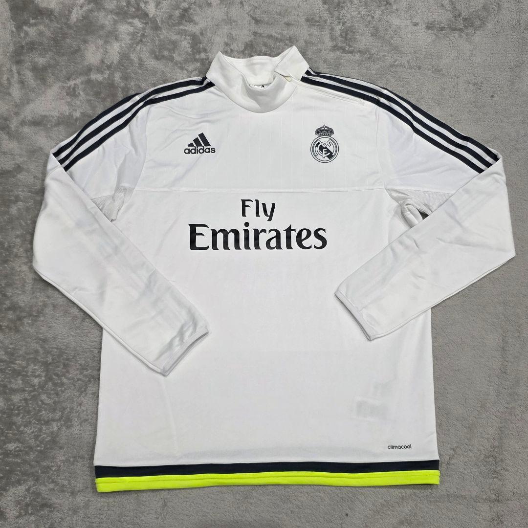 レアルマドリード　トレーニングトップ　2XO adidas　アディダス　長袖　白