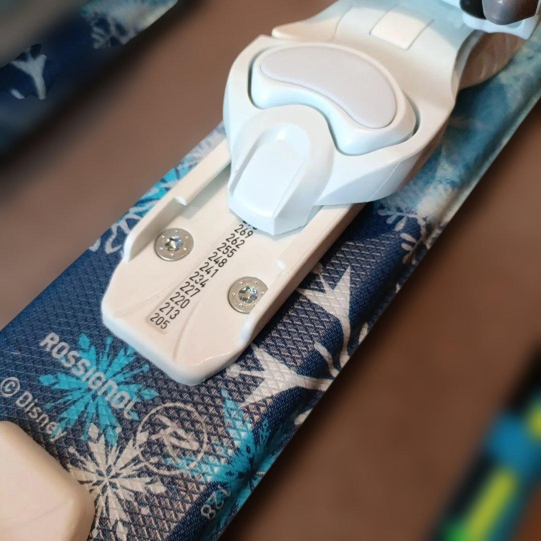 【中学年〜高学年用】ロシニョール》スキーセット”アナと雪の女王エルサデザイン ”