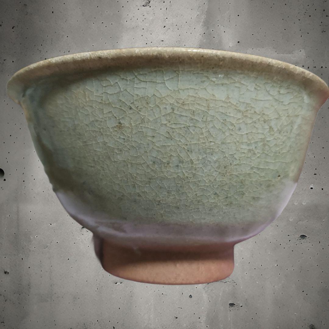 宋胡録茶碗　スンコロク　青磁　時代物　新渡り茶器