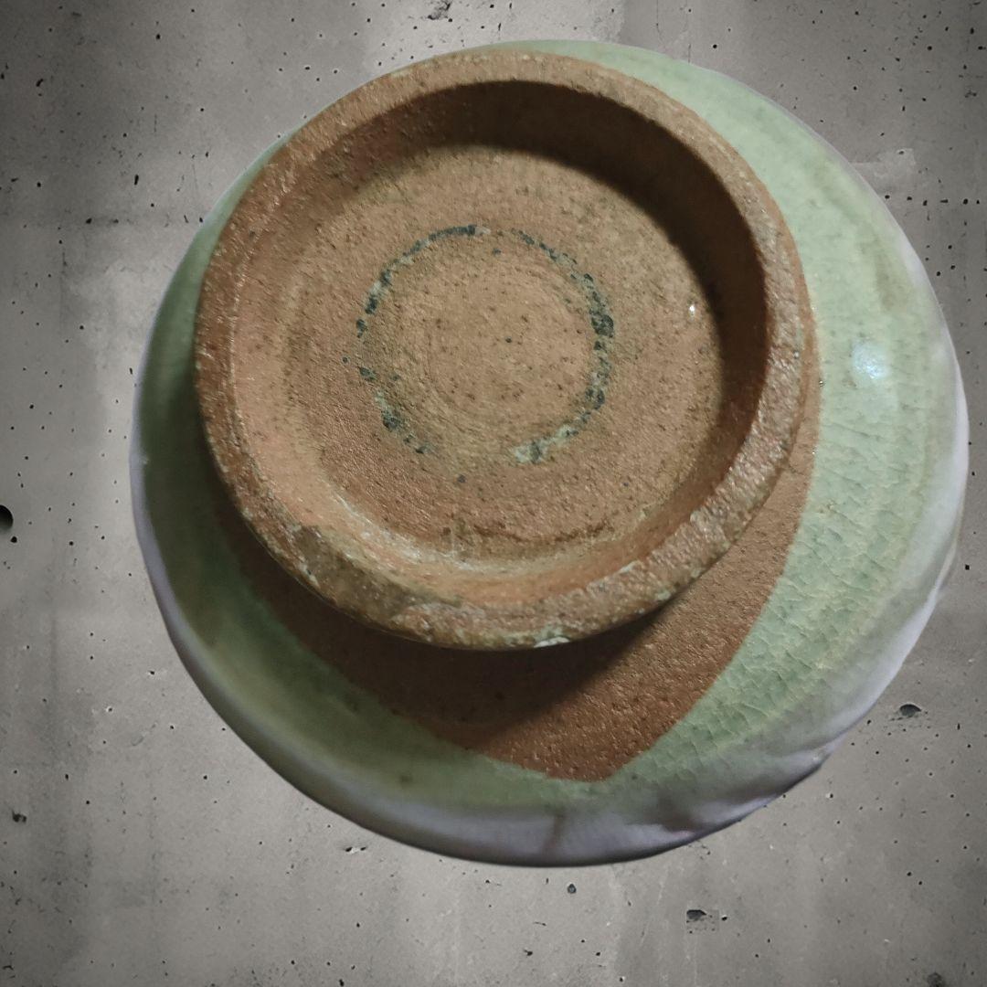 宋胡録茶碗　スンコロク　青磁　時代物　新渡り茶器