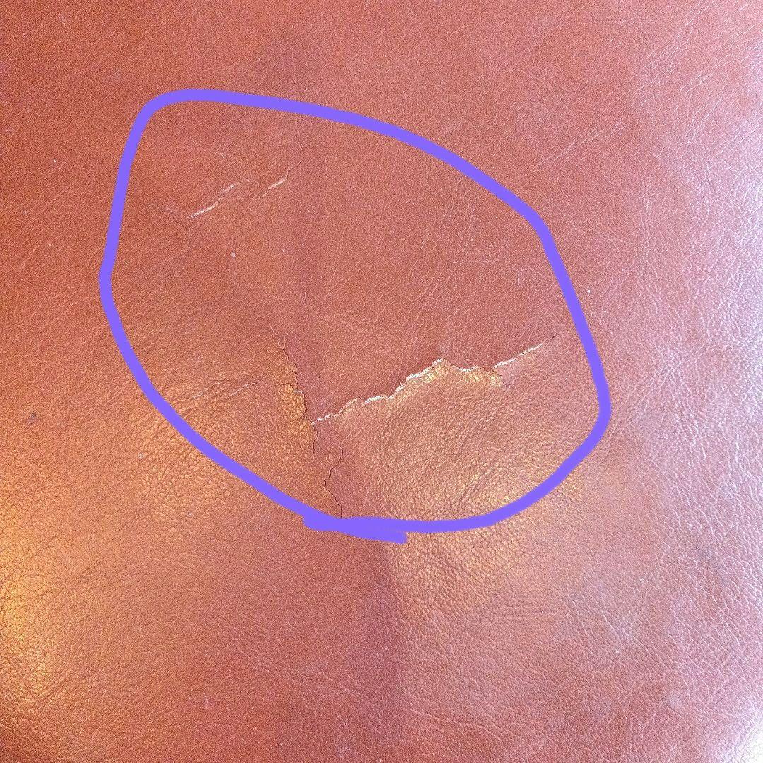 ブラウンレザー調 バースツール　椅子　昭和レトロ　アイアン