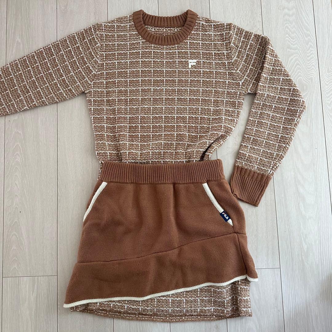 FILA ゴルフ　セットアップ　ブラウン