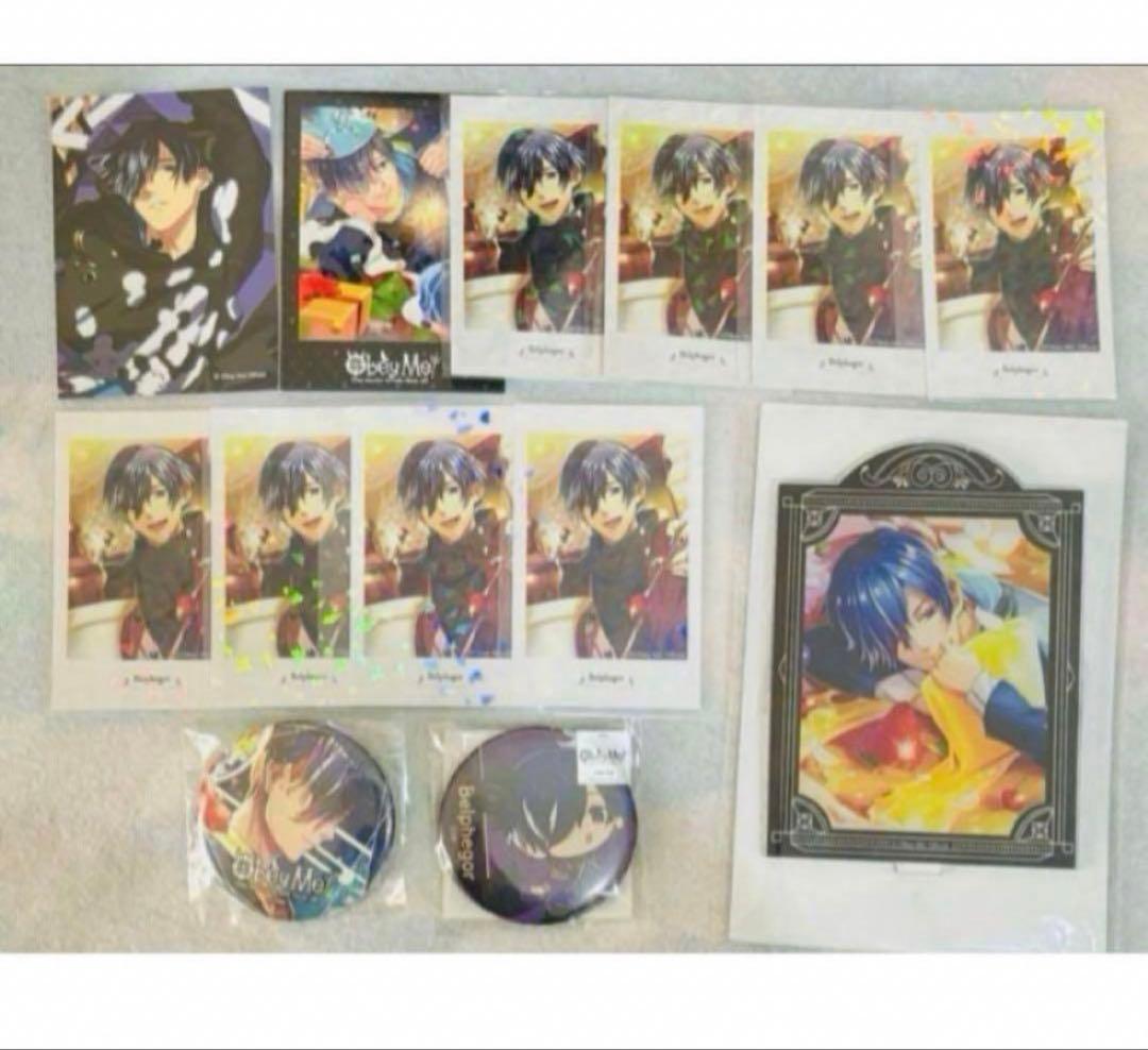 おべいみー　ベルフェゴール　ホロチェキ8枚　チェキ2枚　アクスタ　缶バッジ2個