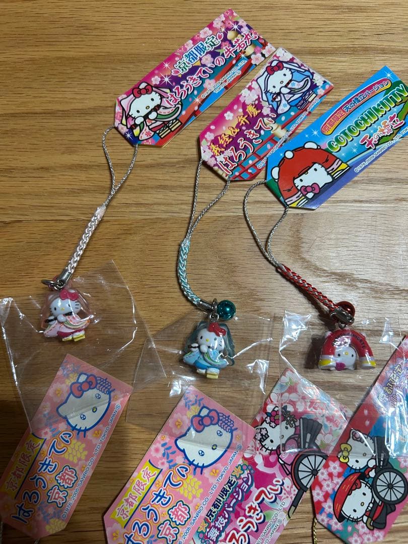 ご当地キティ　根付けストラップ　京都限定