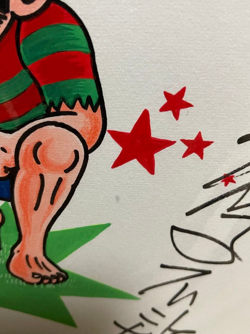 藤子不二雄　プロゴルファー猿　直筆イラスト　サイン　藤子不二雄　サイン