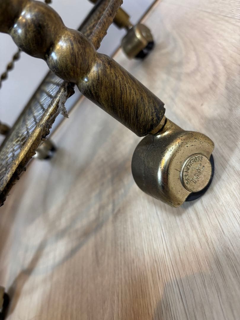 アンティーク　薔薇のガラステーブル　ルネサンス　花柄ガラステーブル　美品