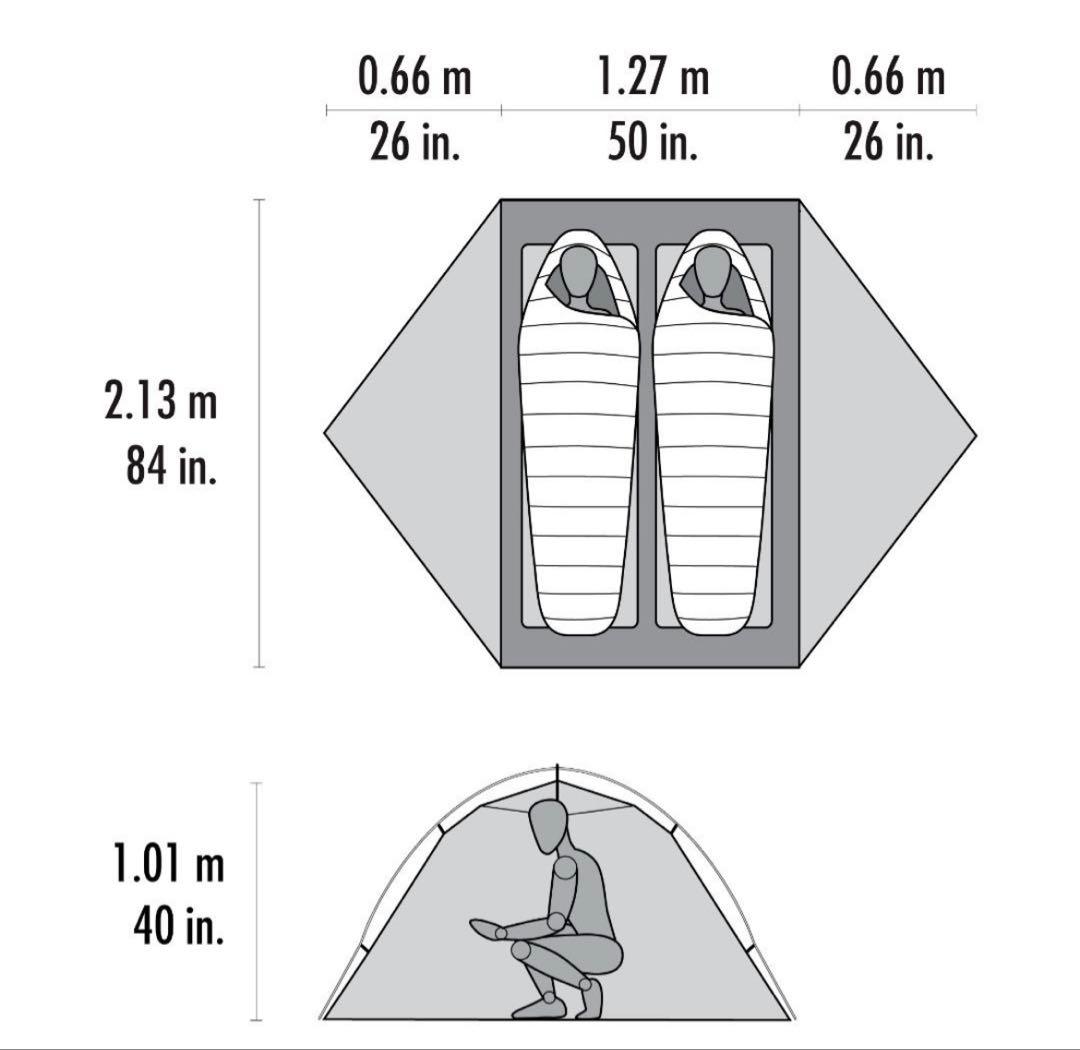 【未使用タグ付き】MSR HUBBA HUBBA 2(現行品)