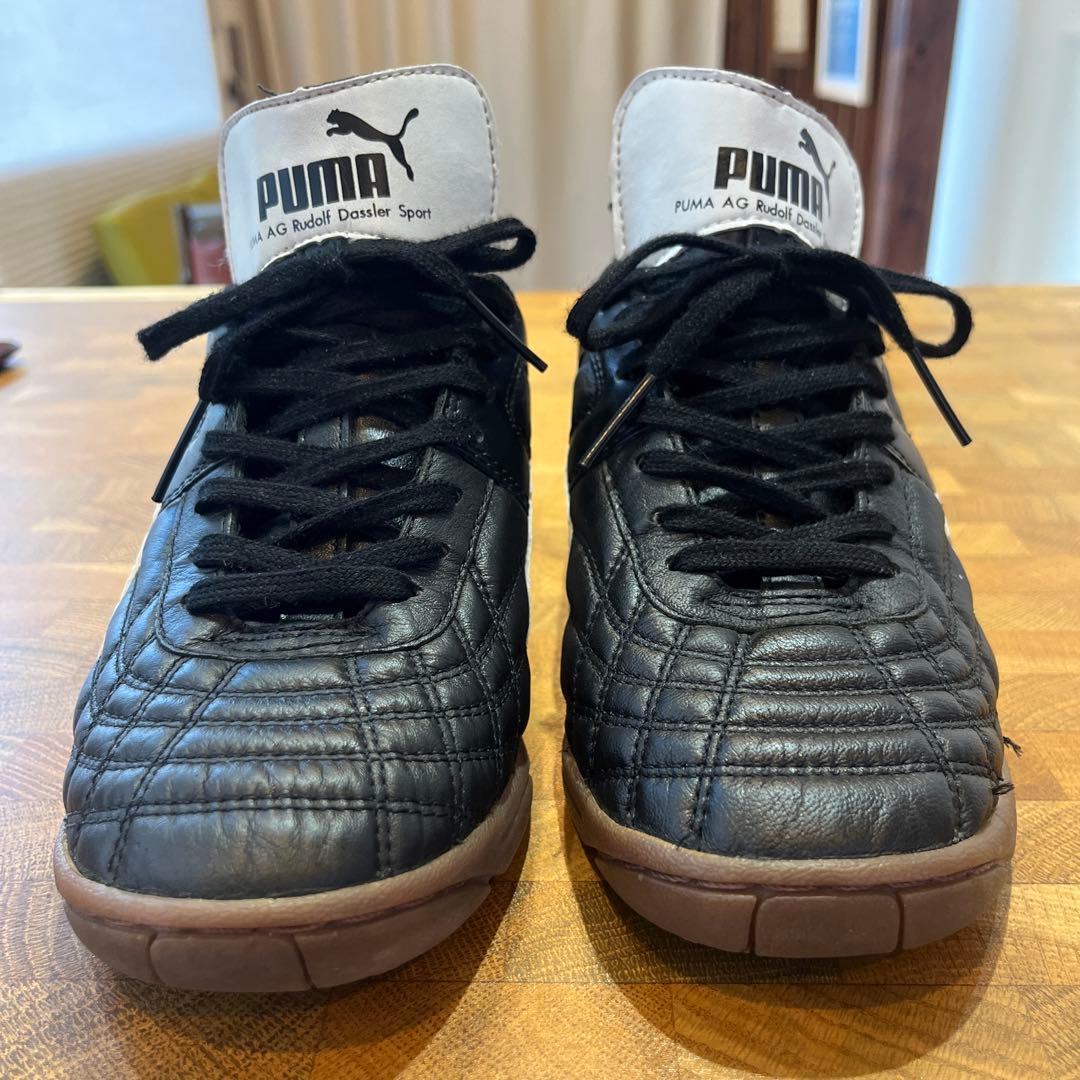 【週末セール中】PUMA メキシコ IT ブラック 24.5cm 室内用 中古