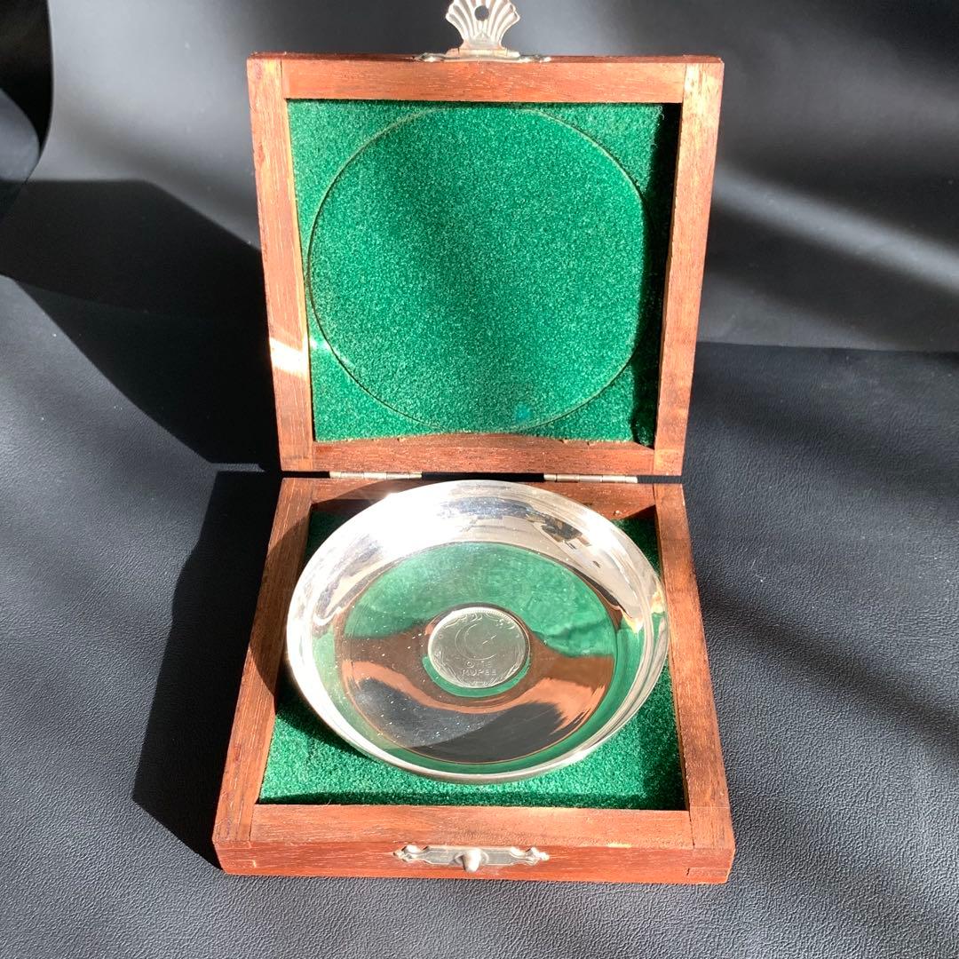 アンティーク　シルバー製　プレート　銀製　1ルピー　silver940