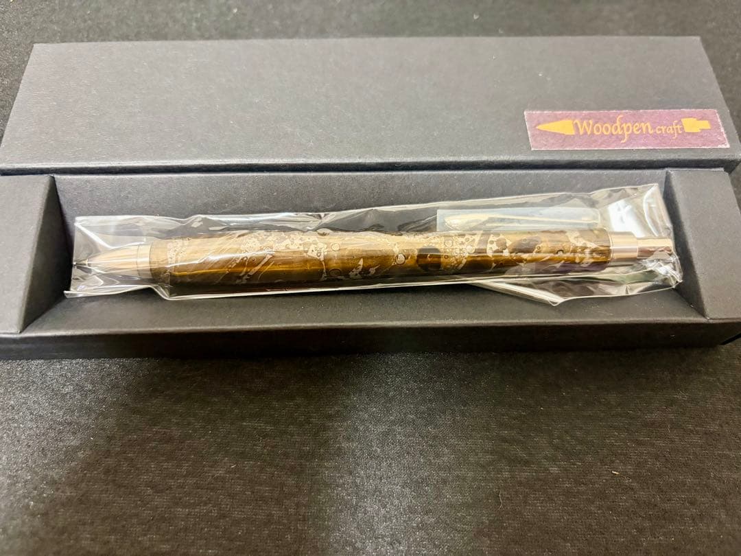 な*こ様 ウッドペンクラクトさん 屋久杉浮造り国産漆流紋 銀霞（ぎんか）新品 シ