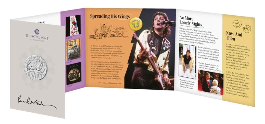 ★ジョンレノンポールマッカートニー英国記念限定5ポンド友情SETビートルズ