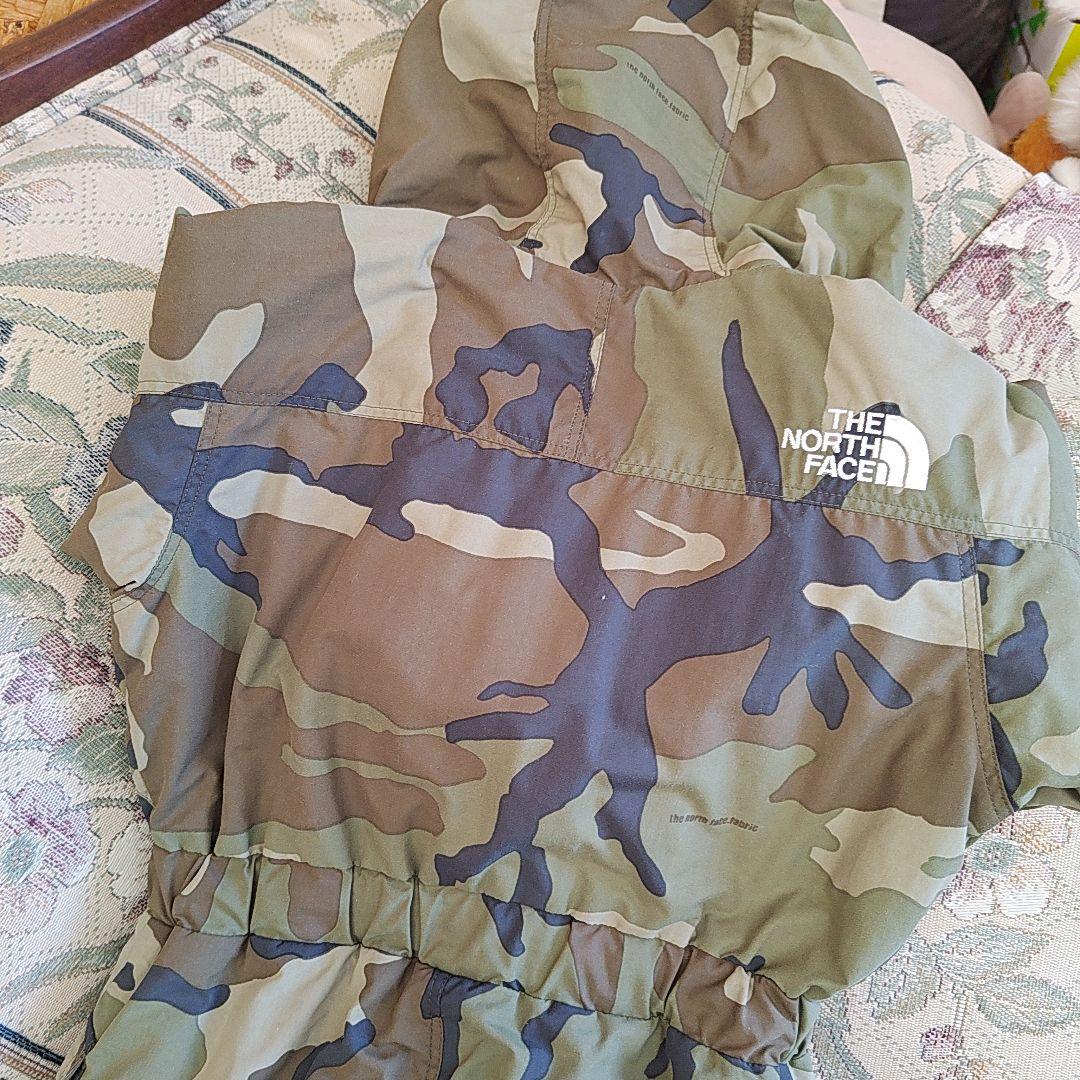 ノースフェイス　90　ジャンプスーツ　スノーウェア　迷彩　キッズ