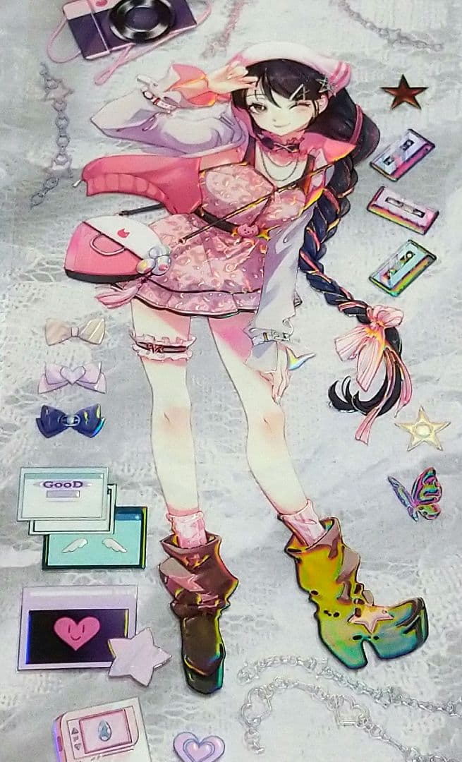 ✩のこり２✩J720＃回到2002(炫彩)切り売り海外人物マステ女の子