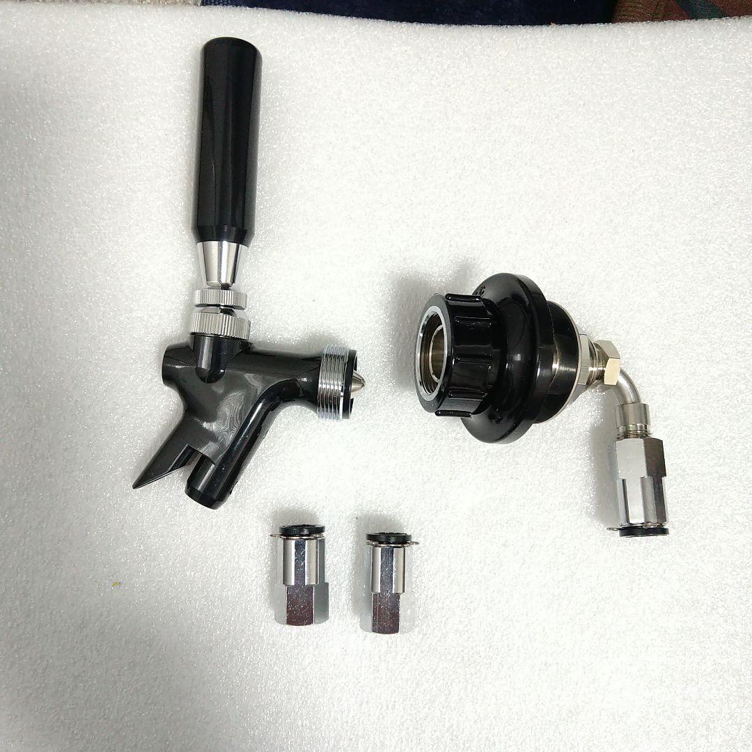 ニットク氷冷式ビールサーバー用シャンク、コック、コールドプレートジョイント2個