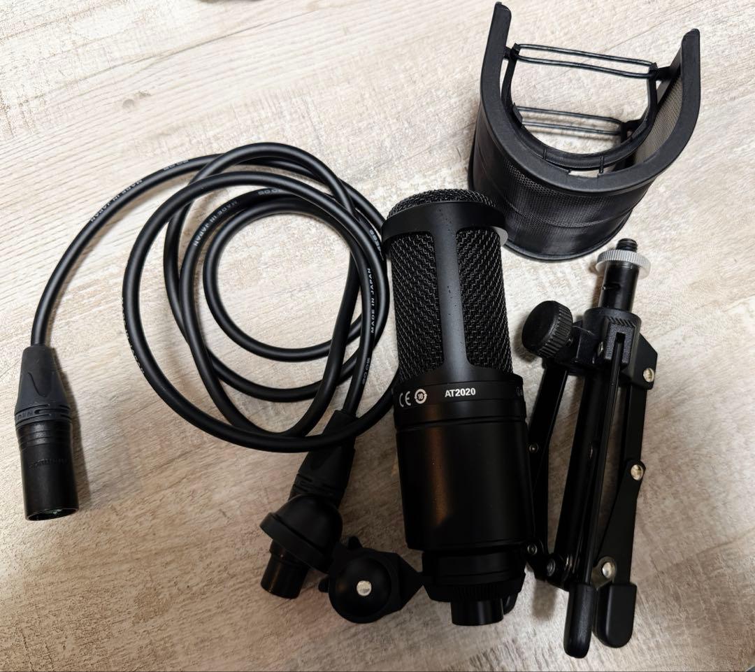 audio technica　AT2020 コンデンサーマイク ブラック