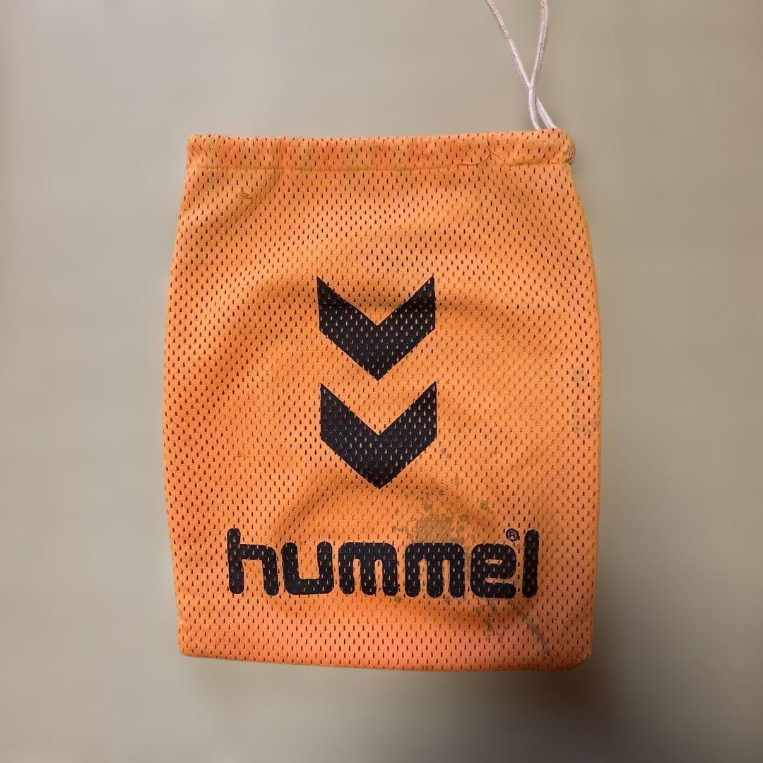 hummel オレンジ厚手メッシュウェア 背番号2-10 ジュニア用