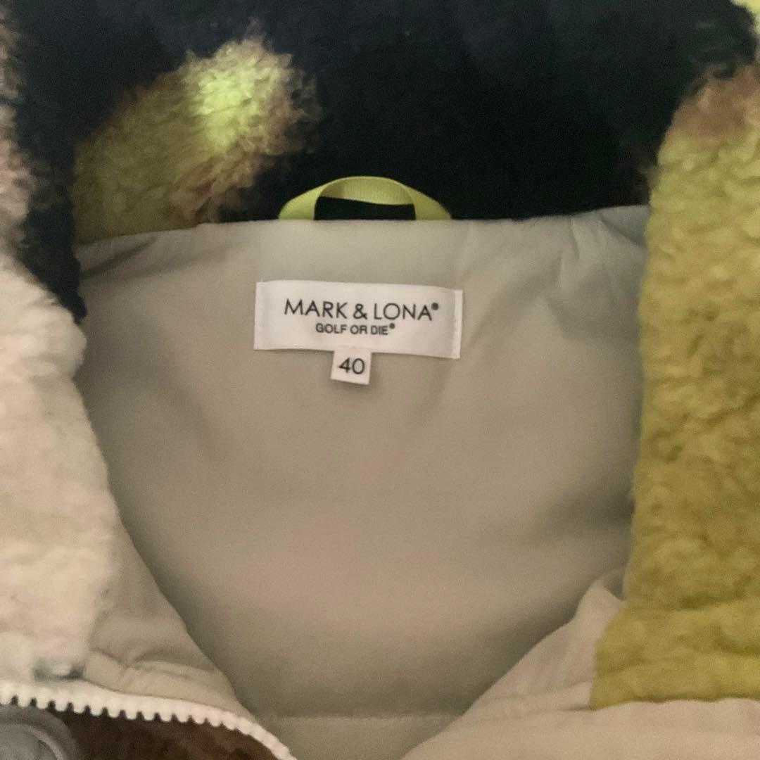 極美品MARK&LONA2022総柄 中綿・ダウン ボアセットアップ40