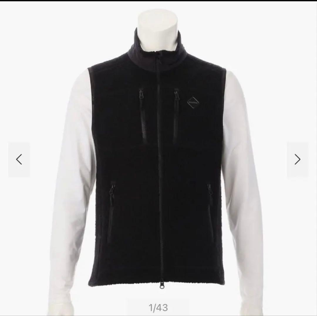 【美品】　ブリーフィングゴルフ　ウールボアベストブラック　2025年秋冬モデル