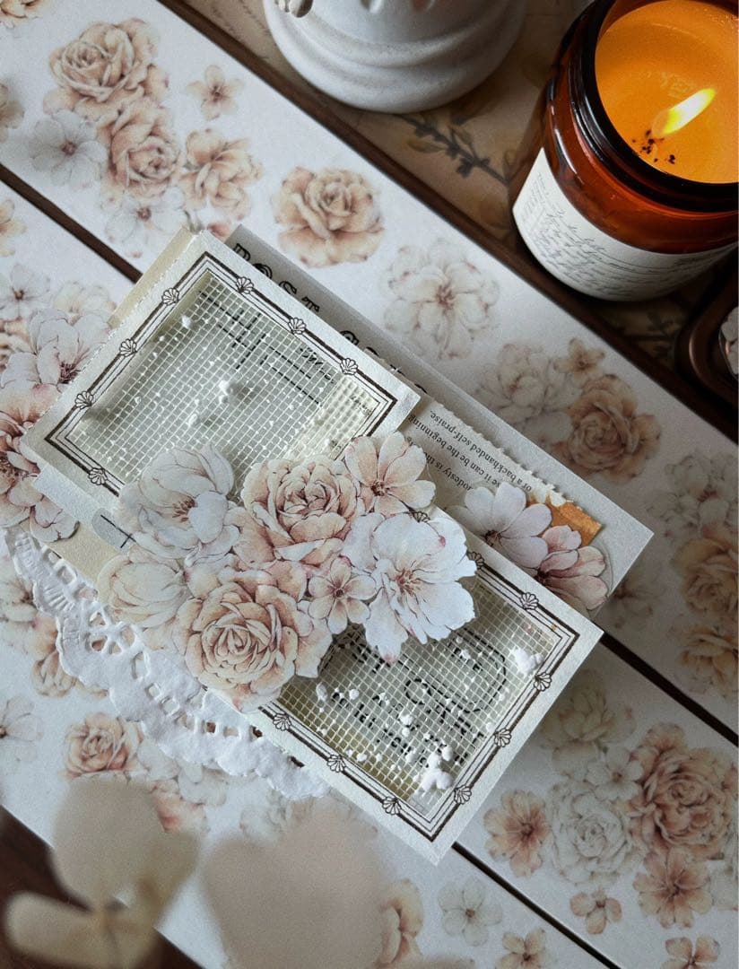 ⭐️SALE⭐️ 壹洱原创《花夕语》海外マスキングテープ　マステ 【2159】