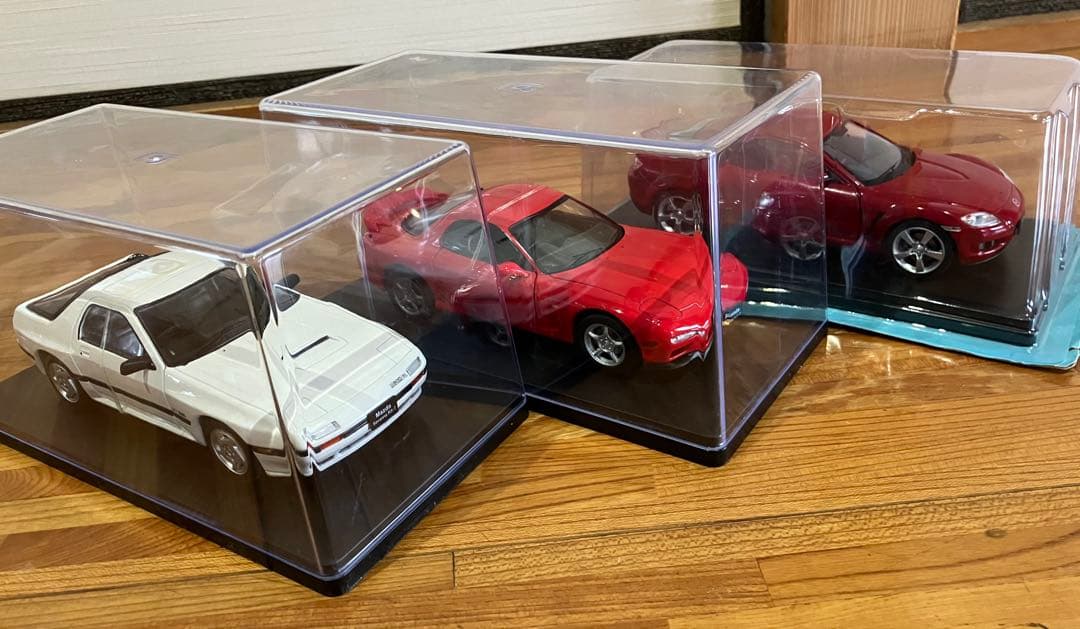 1/24 国産名車コレクション　RX-7 FC白、FD赤、RX-8赤 3台セット