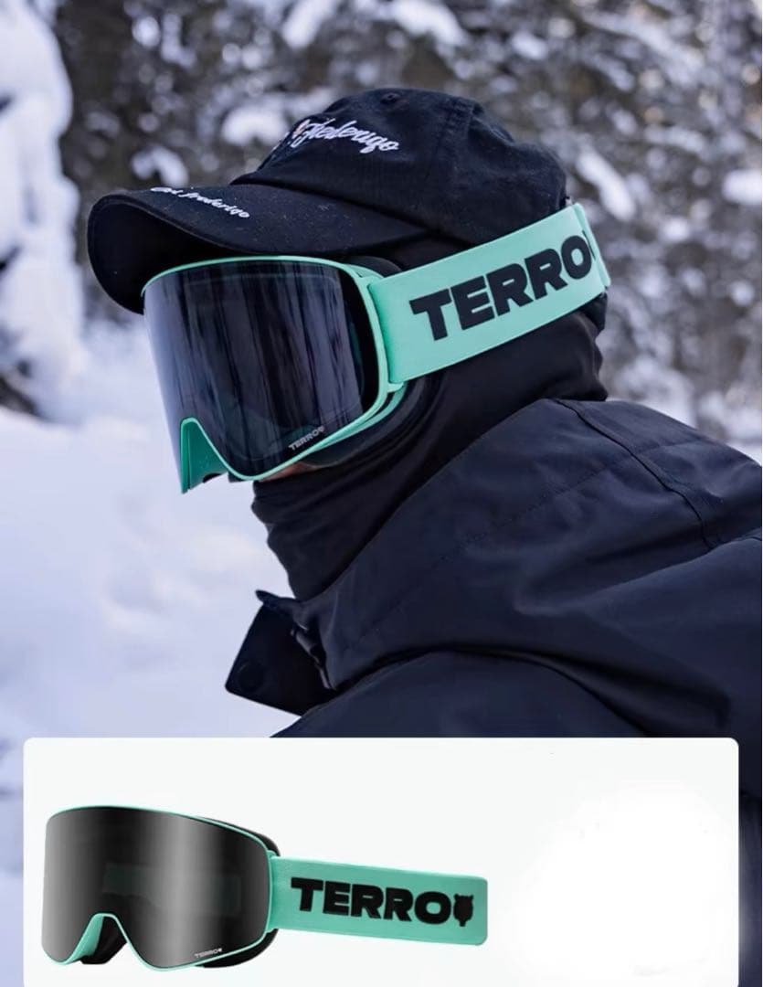 TERRORスキー スノーボード ゴーグル 磁気マグネットコーティング 曇り防止