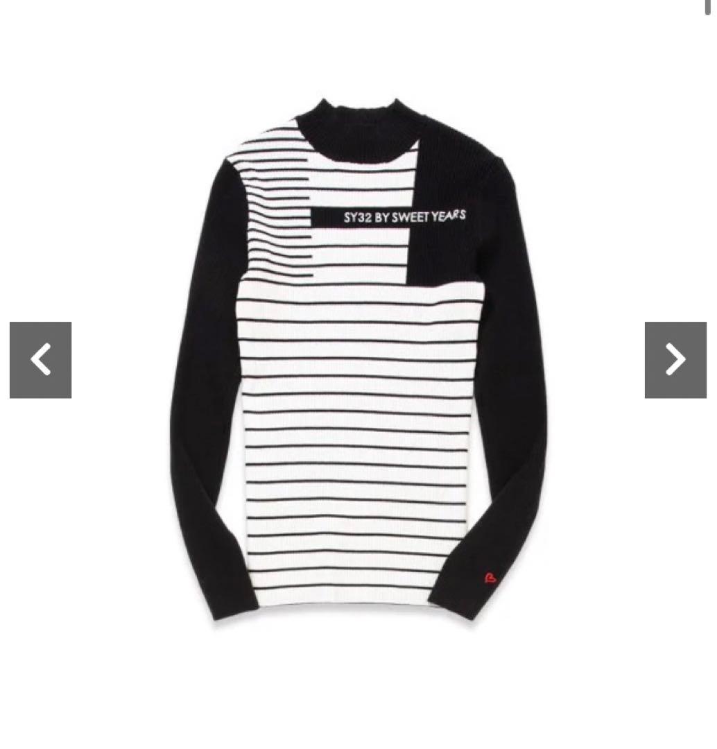SY32 Lサイズ　ブラック　BORDER SWEATER 26,400円