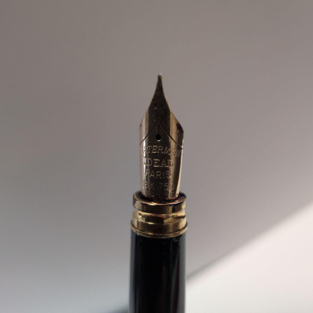 Waterman18k Ideal 万年筆 とモンブランペンケース