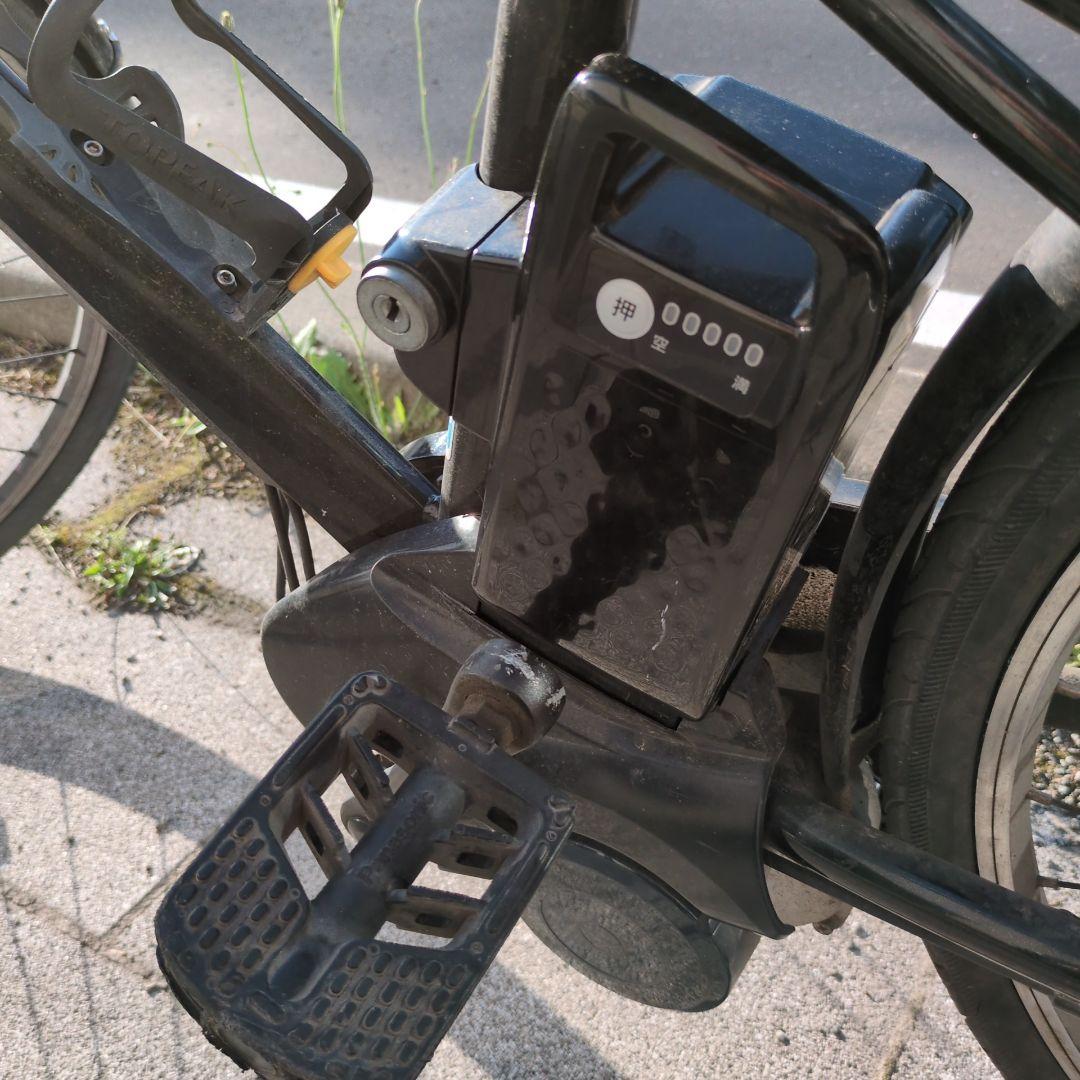 ベロスター　配達仕様電動アシスト自転車 シティタイプ 黒　バッテリー２個セット