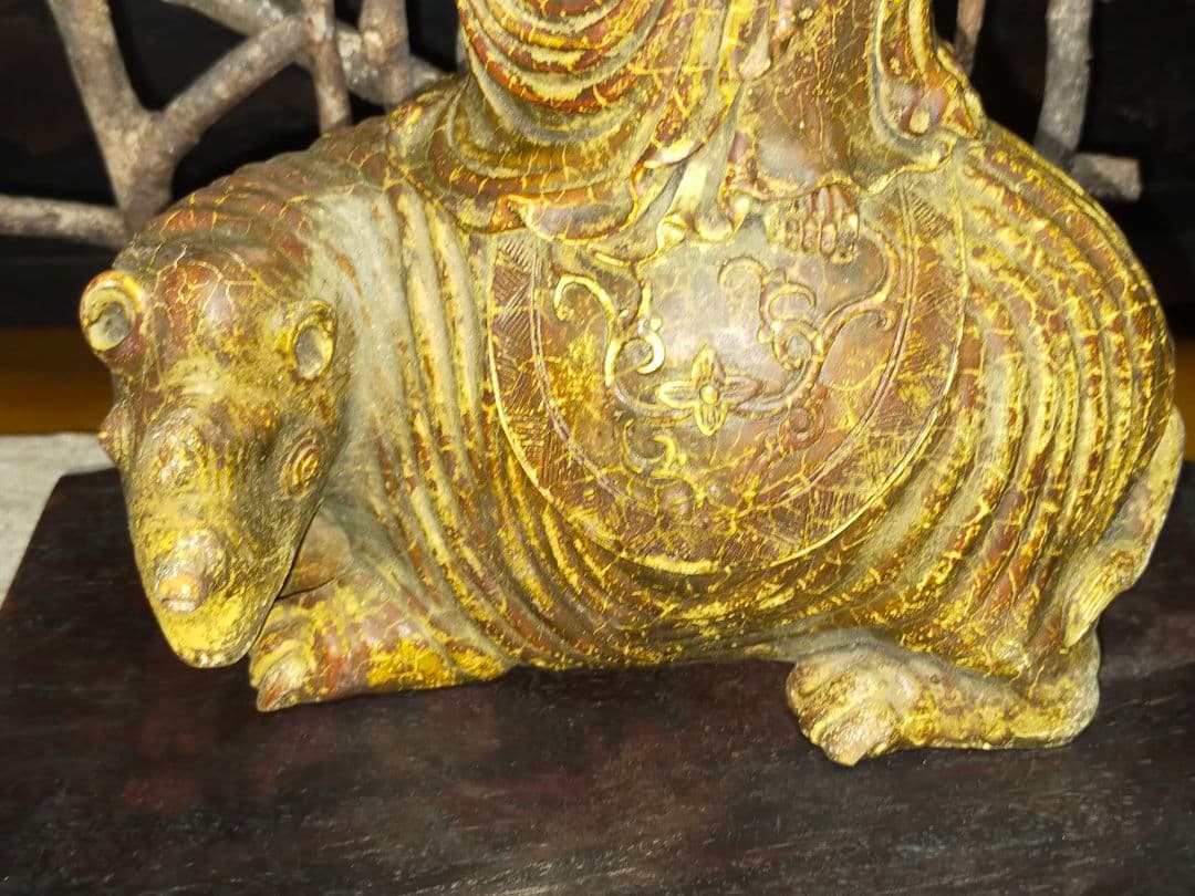 ♥値下げ！中国　石彫　彫刻作品　２．５ｋｇ　獣　達磨　石製　骨董　古玩