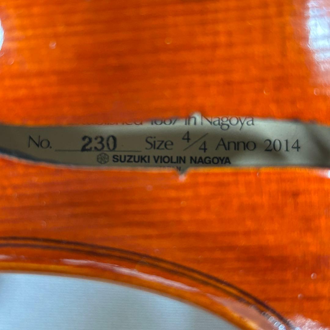 【美品】 SUZUKI No.230 4/4サイズ 2014年製 バイオリン