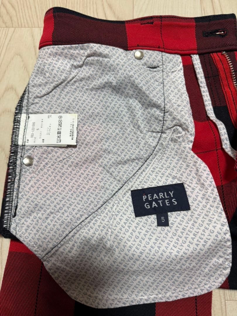 パーリーゲイツ　チェック柄　メンズ　ジャケット　パンツ