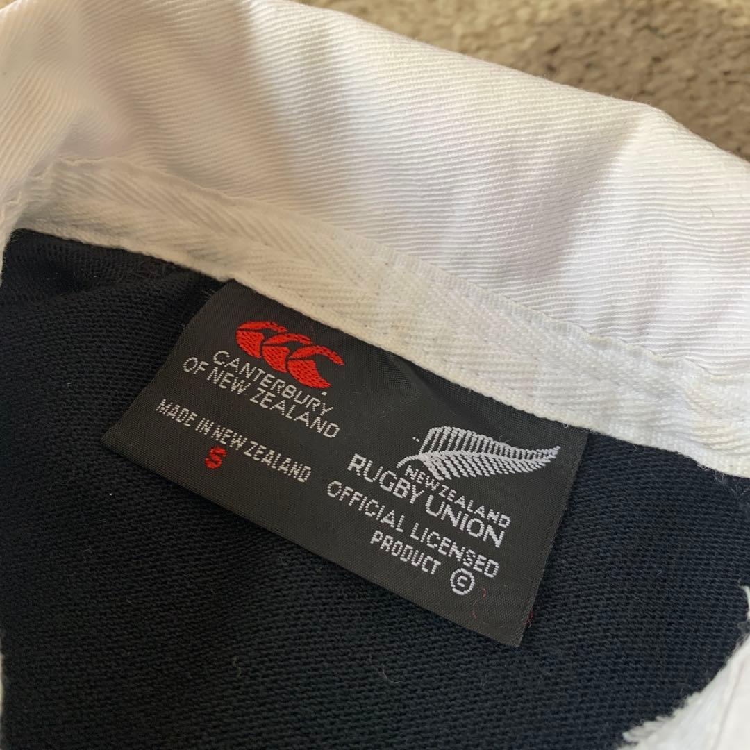ニュージーランド　オールブラックス Steinlager ラガーシャツ S