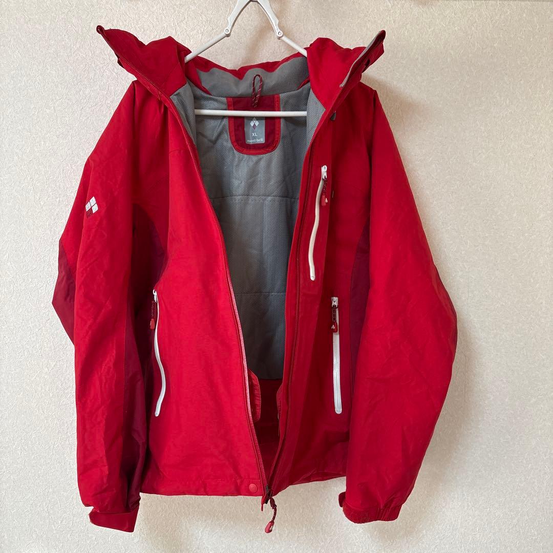 モンベル　スキーウェア　XL 赤