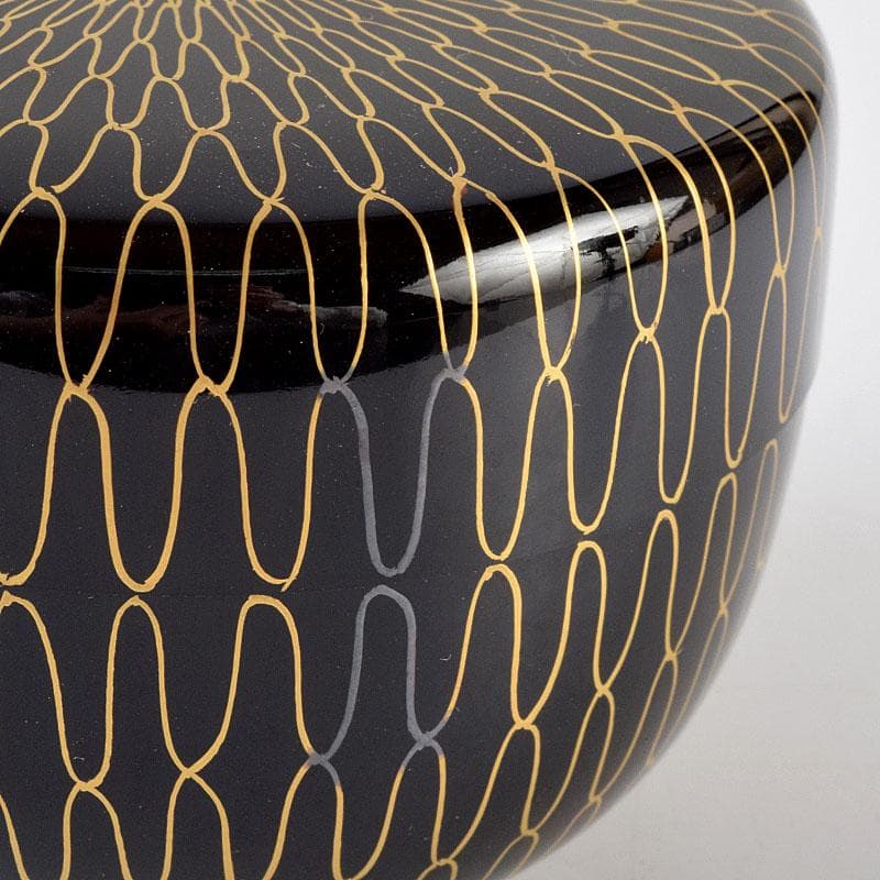 茶道具　蒔絵師　荒井正春作　網目蒔絵　平棗　鵬雲斎極め箱　D　R9204