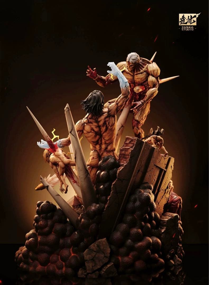 進撃の巨人 巨人対戦 宣戦 フィギュア ガレージキット