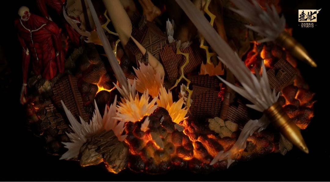 進撃の巨人 巨人対戦 宣戦 フィギュア ガレージキット