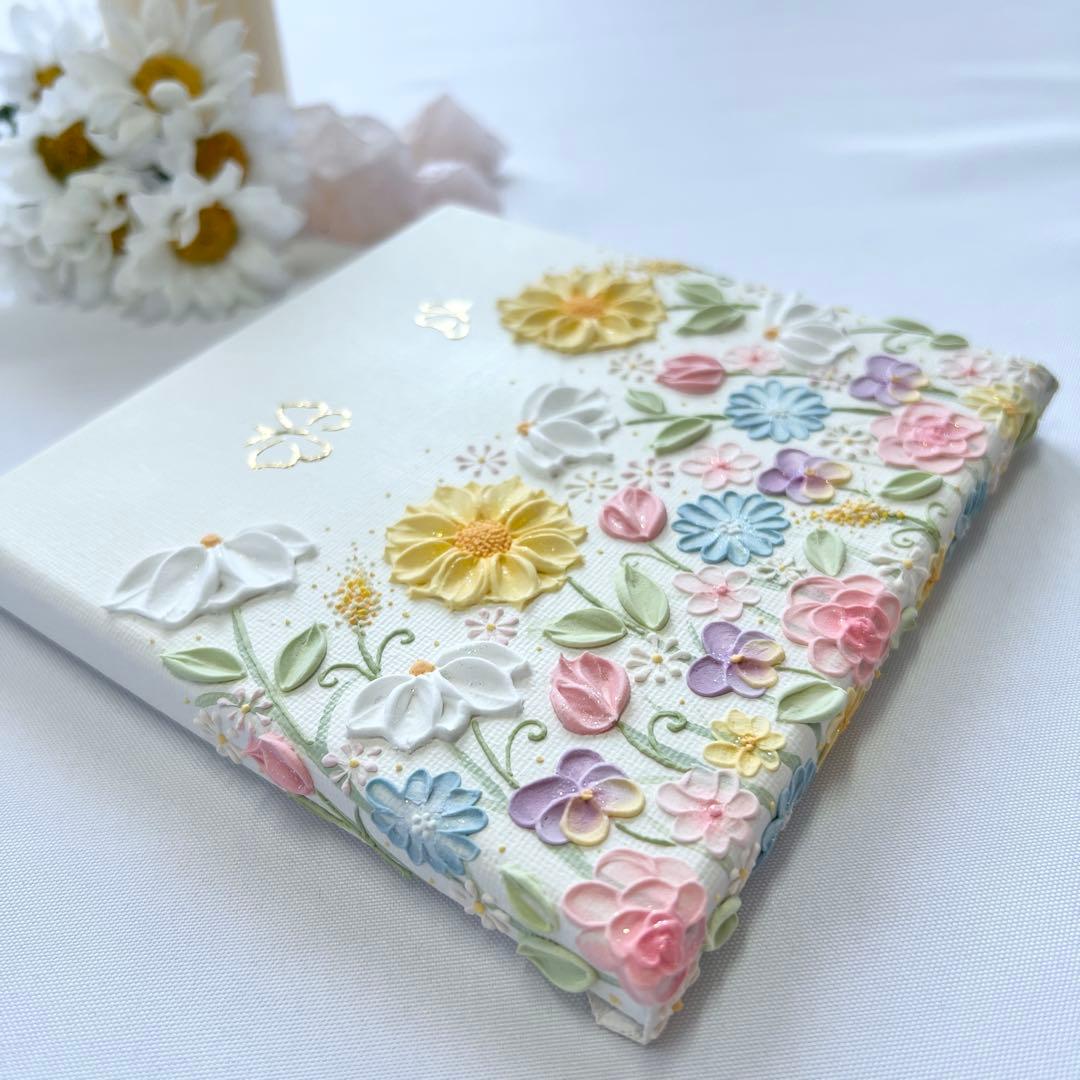 蝶　テクスチャーアート　バタフライ　絵画　インテリアアート　花　絵　癒し