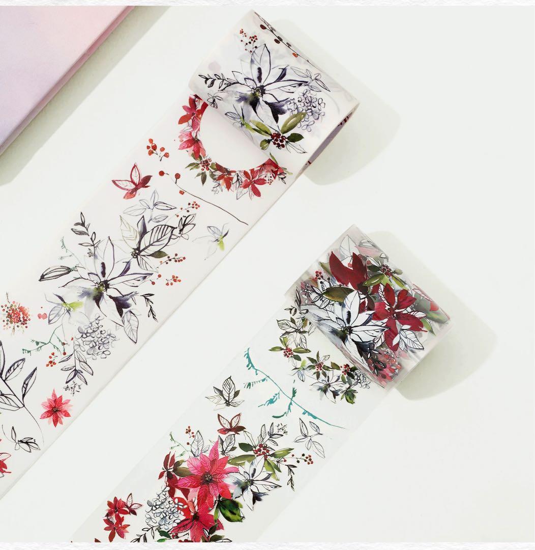 ⭐️SALE⭐️ WT《叶底藏花》海外マスキングテープ マステ