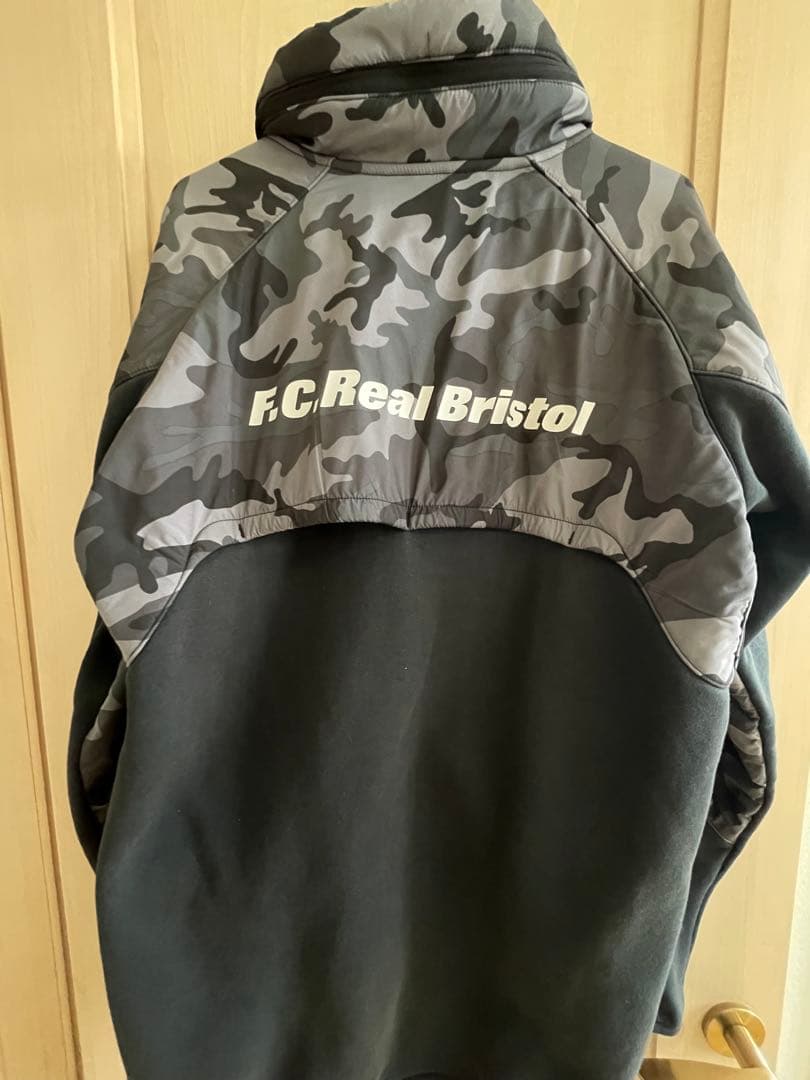 F.C.R.B. x NIKE カモブラック　スウェットパーカー XL