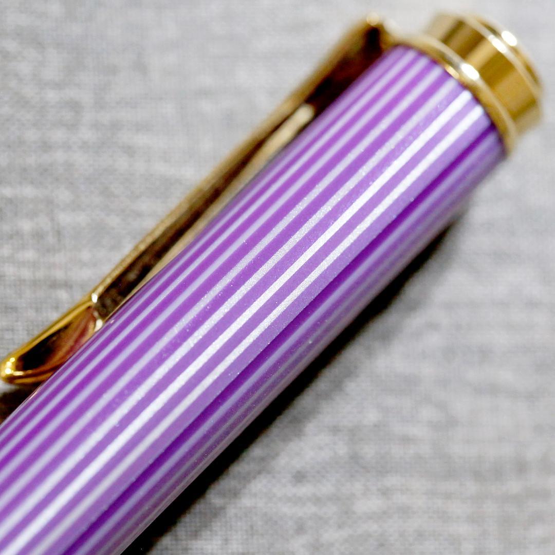 【限定品 美品】ペリカン ボールペン Ｋ６００ バイオレット ホワイト