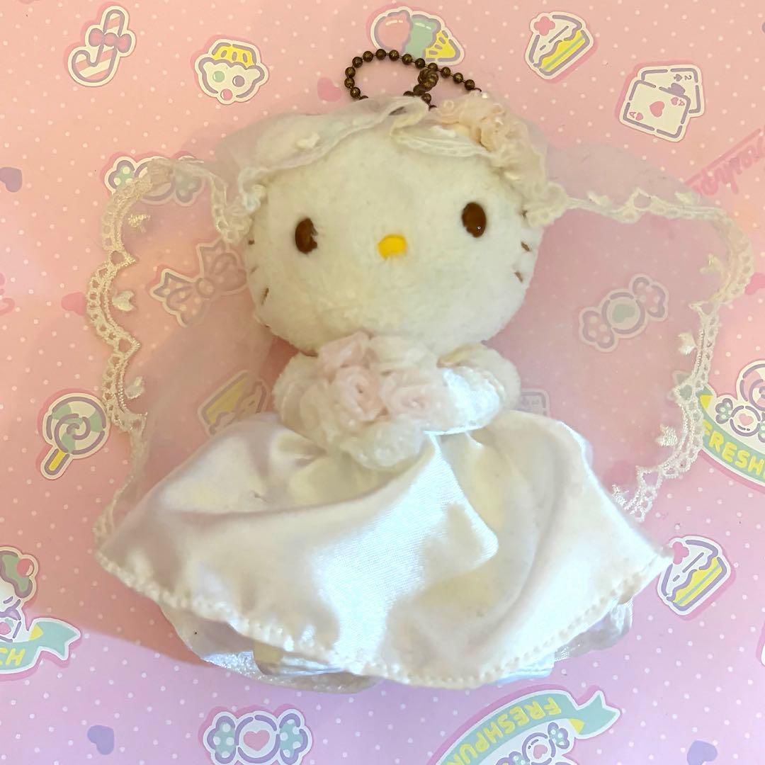 ハローキティ ウエディングドレス マスコット