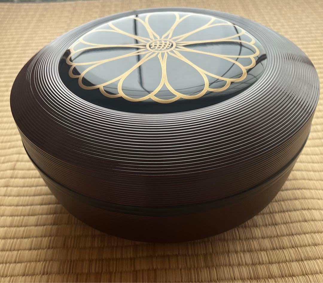 【共箱】【極美品】菊紋糸目喰篭　象彦　茶道具　菓子器
