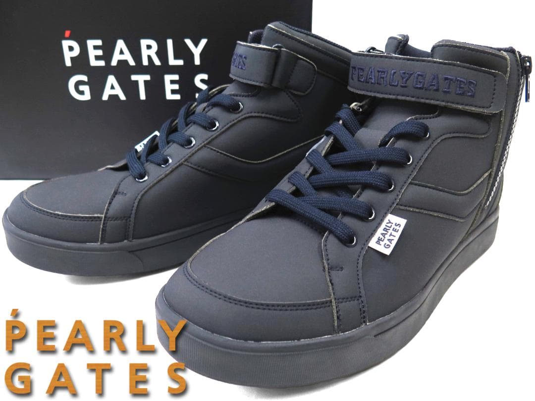 展示品●パーリーゲイツ●ミドルカット　ソフトスパイクゴルフシューズ　25.5cm